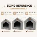 Indoor Dog House with Frame, Washable Plush Pet Tent for Dogs and Cats, Size: 25*25*25 inch