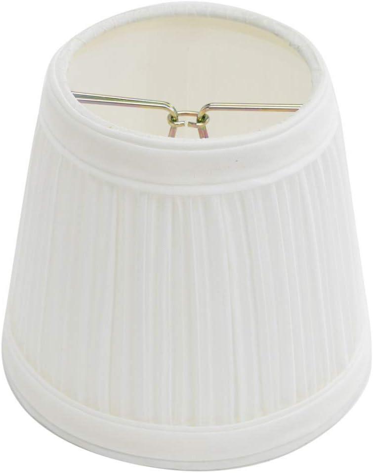Renovators Supply Manufacturing White Lamp Shades for Table Lamps 4 in. Tall Pleated Lamp Shade for Table Lamp Shade Replacement