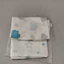 TILLYOU Toddler Pillowcase 2 Pack with Envelope Closure,Silky Soft Microfiber 13" x 18" Kids Travel Pillow Cases,Blue Clouds & Blue Stars