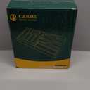 Calmbee 9 in 1 Bamboo Storage Bag Organizer for Kitchen Drawer  Plastic Wrap Dispenser with Cutter & Foil Organizer, Wooden Baggie Organizer for Sandwich, Snack, Gallon, Quart Sizes, Natural