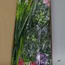 Mutcolor 12 Bundles Artificial Flowers Outdoor Silk Fake Plants UV Resistant Faux Plastic Greenery Shrubs for Home Outside Garden Front Porch Window Box Pot Planters Decor (Mix Color)