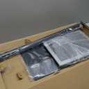 Adjustable Pedestal Sign Holder Stand 8.5''x11'', Floor Standing Poster Sign Stand, Aluminum Frame for Vertical/ Horizontal View Sign Stand, Outdoor/ Indoor Standing Sign Holders(Black, Round)