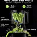 Onelive Juicer Machines, 5.8" Feed Chute with Grey Juice Cups, 2L