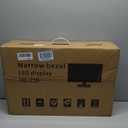 23.8 inch Computer Monitor 1920x1080 Vertical PC Monitor with HDMI VGA AV BNC USB Ports, Multi-Function Stand, VESA, Display Frameless Build-in Speakers for Office Home
