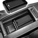 CDEFG for Toyota Highlander 2025 2024 2023 2022 2021 Accessories Center Console Organizer Tray Storage Box Insert Tray Organizer for Highlander (Black)