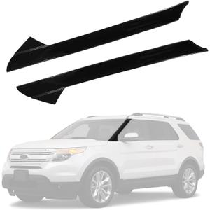 CARMOCAR A-Pillar Front Molding Windshield Outer Trim Replacement for 2011-2019 Ford Explorer 4 Door Utility (Left & Right) Replaces BB5Z-7803145-AA BB5Z-7803137-AB BB5Z7803136AA BB5Z7803136AB