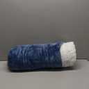 Bedsure GentleSoft Sherpa Fleece Throw Blanket Twin Size for Couch - Thick and Warm Throw for Women and Men, Soft Fuzzy Plush Twin Blanket for Winter, Slate Blue, 60x80 Inches