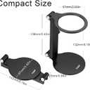 Pour Over Coffee Maker Stand,Adjustable & Foldable Portable Electric Espresso Machine Stand,Holder for Coffee Grinder,Universal Dripper,V60 Dripper,Travel Coffee Maker, Press Black