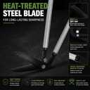 Chumia Long Handle Grass Shears for Lawn Landscaping, 38 Inch