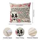 5 x Tian Zhun Chihuahu Mom Gifts Pillow Covers 18x18 Inch Best Chihuahu Mom Pillowcase Chihuahu Lover Gifts Farmhouse Throw Pillows Indoor Couch Cushion Case for Home Sofa Decoration