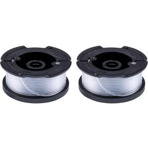 Black+Decker Trimmer Line Replacement Spool, Autofeed 30 ft, 0.065-Inch, 2-Pack (AF-100-2)