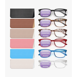 NOVIVON 6 Pack Reading Glasses for Women/Men, Bifocal, Progressive, Readers for Women/Men, Eye glasses(3.0)