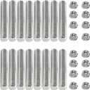 M8*1.25 Studs Kit Exhaust Studs and Nuts Kit Compatible with Ford 4.6L 5.4L F150 F250 Studs and Nuts Stainless Steel