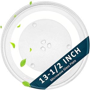 Microwave Glass Turntable Plate 13 1/2 inch Replacement for Pana-Sonic Frig-idaire G-E 13.5 inch Microwave Glass Plate Replace 5304464116 F06015Q00AP A06014T00AP WB49X10114 5304509621 by Fetechmate