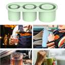 White Elephant Gifts Christmas Stocking Stuffers, Ice Cube Tray for Stanley Tumbler 20-40oz, Silicone Ice Molds for Freezer, Ice Maker for Whiskey, Coffee, BPA-free, Gift for Men(Green)