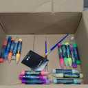 FansArriche Glow in the Dark Fabric Paints, 18 Colors x 20 ml 3D Waterproof Acrylic Textile Paint Markers, Glow in Dark Paint Pen, DIY Neon Fabric Paints for Clothes, Canvas