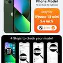 CANSHN Magnetic for iPhone 13 Mini Case, Upgraded [Full Camera Protection] [Compatible with Magsafe] [Translucent Matte] Shockproof Protective Phone Case for iPhone 13 Mini 5.4" - Black