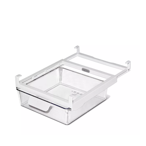 10" White Plastic Kitchen and Refrigerator Organizer - OXXO