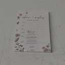 GardenCity Advice and Wishes for The Mr and Mrs, Bridal Shower Games for 50 Guests, Wildflower