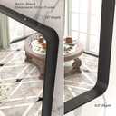 20x24 Inch Black Metal Framed Bathroom Mirror for Wall