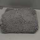 OLANLY Bathroom Rugs 36x24, Extra Soft Absorbent Chenille Bath Rugs, Rubber Backing Quick Dry, Machine Washable Bath Mats for Bathroom Floor, Tub and Shower, Home Decor Accessories, Grey