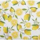 Lvhompro Lemon Dish Drying Mat for Kitchen Counter Spring Summer Microfiber Absorbent Dish Draining Reusable Washable Foldable Extra Large 17,5"x27"