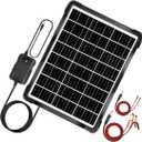 20W Solar Powered Battery Charger & Maintainer, Built-in Smart MPPT Charge Controller, Waterproof 12V Solar Panel Trickle Charging Kits for Car Boat Trailer RV Marine