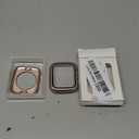 3 in 1 Goton Waterproof Hard Case for Apple Watch Screen Protector 44mm, 360 Slim Full Protective Tempered Glass Face Cover + Back Hard PC Bumper for iWatch SE 3/SE 2/SE, Series 6/5/4, 44mm Rosegold