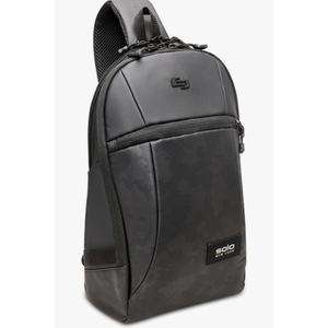 Solo New York Tablet Sling Bag for Women & Men - Crossbody Bag for Travel, Walking, & Hiking, Adjustable Shoulder Strap, RFID Protection, Fits 12.9" Tablets - GLHF, Black