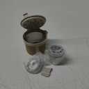 2 Stainless Steel Reusable Coffee Pod & 1 Coffee Basket for Ninja PB051, White