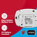 FIRST ALERT Carbon Monoxide Detector, No Outlet Required, Battery Operated, CO400, White, 2 Count (Pack of 1)