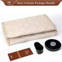 Yotache Magnetic Thermal Insulated Door Curtain Fits 60x80 inch Doors, Curtain Size 62" x 82" Weatherproof Oxford & Cotton Fill Door Covers to Keep Warm in Winter, Beige