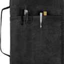 Field Notes Notebook Cover for 6.7 X 9.8 Inch with A5 Journal Cover Notebook Zipper Pocket Planner for Pen Holder,Water Resistant Cover Notebooks Sketchbook,Waterproof Waxed Canvas (Black)