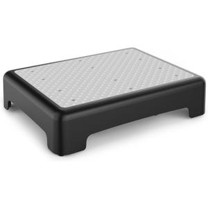 HBTower Step Stool, Mobility Step Stool for Adults & Seniors, Non-Slip Step Platform Indoor and Outdoor, Portable Step Riser, Safety Step for Car, Bedside, Office, Shower, Stairs, Grey