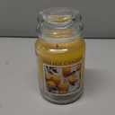 Village Candle Fresh Lemon Large Apothecary Jar, Scented Candle, Yellow, 21.25 oz.
