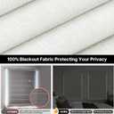LazBlinds No Drill TDBU Roman Shades, Blackout - White, 25" W x 72" H | No Tools Top Down Bottom Up Cordless Fabric Blinds for Window, Thermal Insulated UV Blocking for Bedroom & Living Room