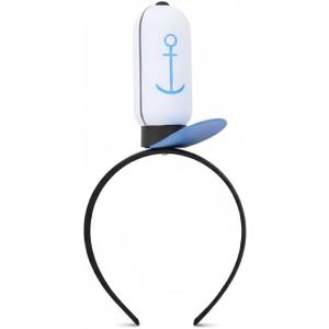 Sailor Hat Costume 100% LIGHT-WEIGHT COSPLAY FOAM Headband Women Mens Halloween Adults Anchor Adult (One Size, White)