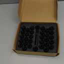 GAsupply 14x2 Lug Nuts Black, 32pcs M14x2.0 Spline Lug Nuts Closed End Drive Tuner Acorn, 2" 50mm Tall for Aftermarket Wheel Nuts, with 1 Key