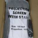 Projector Screen with Stand - 100 Inch Outdoor Projector Screen Portable Projector Screens 16:9 4K HD Outdoor Movie Screen with Carry Bag Can Enioy Home Theater Projection Screen