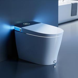 HOROW T38 Artistic Smart Toilet, Bidet Toilet with Powerful Flush, Auto Open/Close Lid, Instant Warm Water, Elongated Heated Seat, Dryer, Night Light, Deodorization