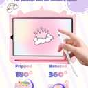 for Galaxy Tab S6 Lite Case - with Pen Holder Cute Cartoon Unicorn Silicone Cover with Rotating Stand & Strap Girly Teens Girls for Samsung Galaxy Tablet S6 Lite 10.4" Cases