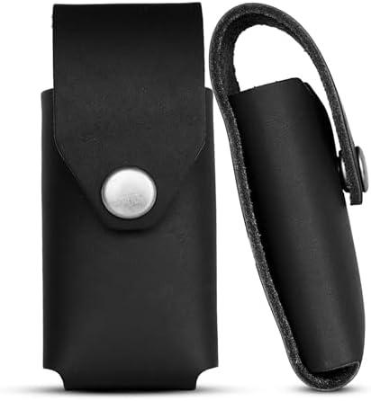 Gerber Leather Multitool Sheath for Suspension & Suspension NXT (Black) - Full Grain Leather Belt Tool Holder - Multi Tool Holster With Solid Brass Rivets