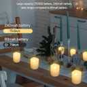SHYMERY Flameless Votive Candles,50 Pack Flickering Electric Fake Battery Operated LED Candles,200+Hour Long Lasting LED Tea Lights for Wedding,Halloween,Christmas,Party and Holiday Decoration