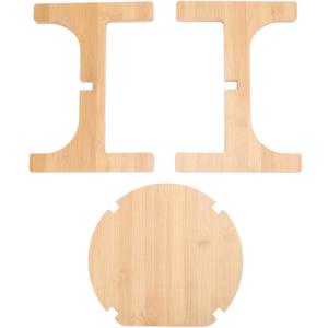 Wood Drink Dispenser Stand Potted Holder Solid Support Decorative Display Pitcher Stand Base for Parties Containers