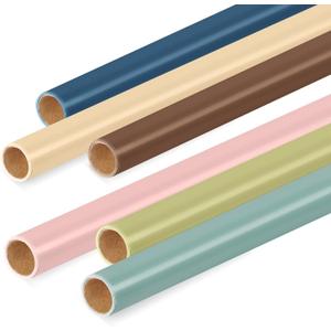 Skyygemm 6 Rolls Bulletin Board Paper Fade Resistant Colored Bulletin Board Paper Roll Bulk for Art Decor Drawing Craft Painting (4 x 24 ft, Boho)