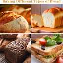 3 Pcs Pullman Loaf Pan with Lid, 2.2lb/1lb/0.5lb Dough Capacity, Non-Stick Carbon Steel Bread Pans for Homemade Bread Sandwich and Toast, Sourdough Loaf Pan with Lid, Corrugated Toast Mold (Golden