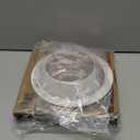 HALO E26 Series 6 in. White Recessed Ceiling Light Fixture Trim with Tapered Baffle and White Ring Overlay