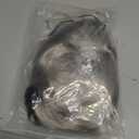 Beefunny Old Man Wig and Glasses Grandpa Costume Accessories Inflatable Walking Cane 100th Day of School Starter Kit (SILVER)