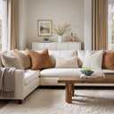 MIULEE Boucle Throw Pillow Covers 20x20 Inch Set of 2 Oatmeal Faux Leather Textured Decorative Pillow Cases Boho Farmhouse Accents Cushion Covers for Couch Bed Livingroom Home Decor