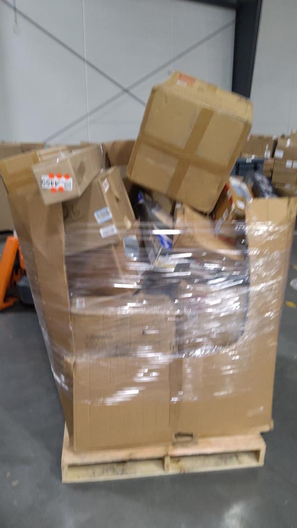 pallet of salvage items